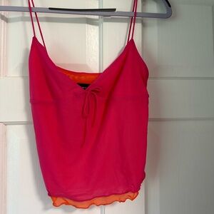 Mini pink and orange tank